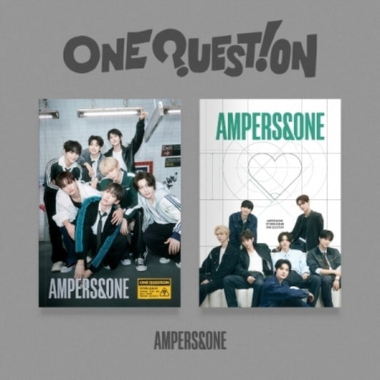 the album cover for Ampers&One - One Question - Random Cover - incl. 64pg Photobook, Photo Print, Bookmark, Logo Sticker, Unit Photocard, Selfie Photocard + Fold