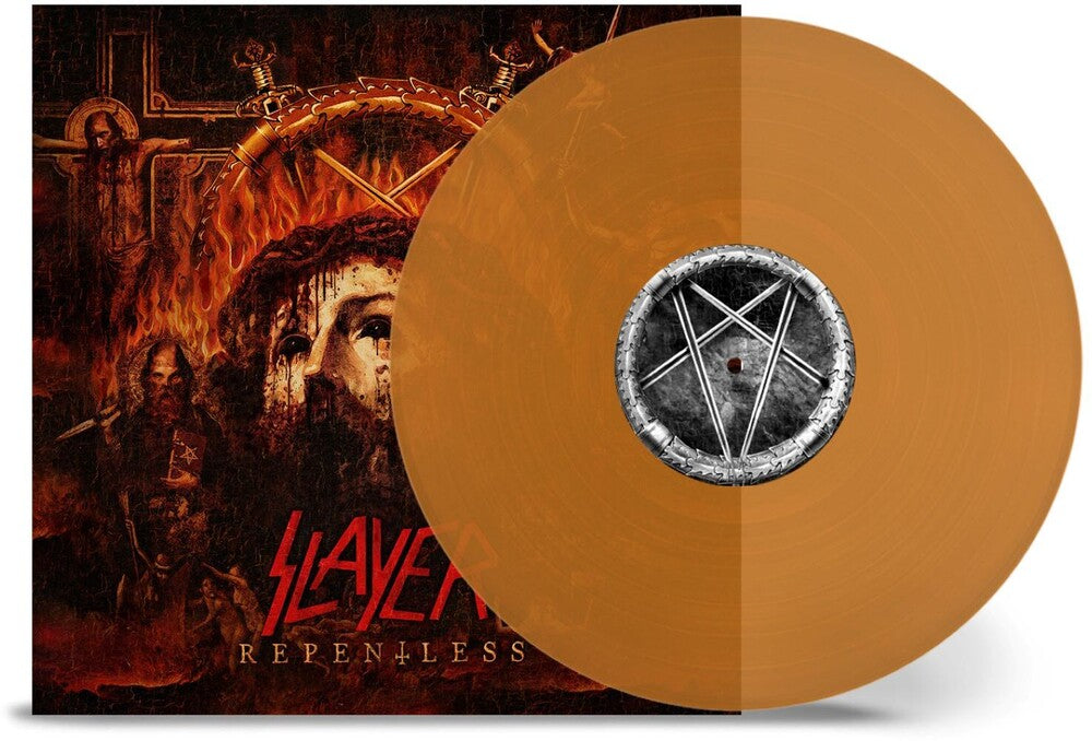 the album cover for Slayer - Repentless - Yellow [Colored Vinyl] (Gate) (Ylw)
