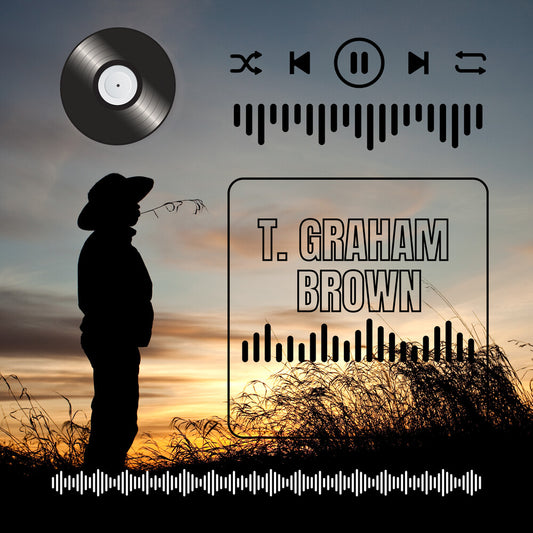 the album cover for T Brown . Graham - T. Graham Brown's Greatest Hits (Mod)
