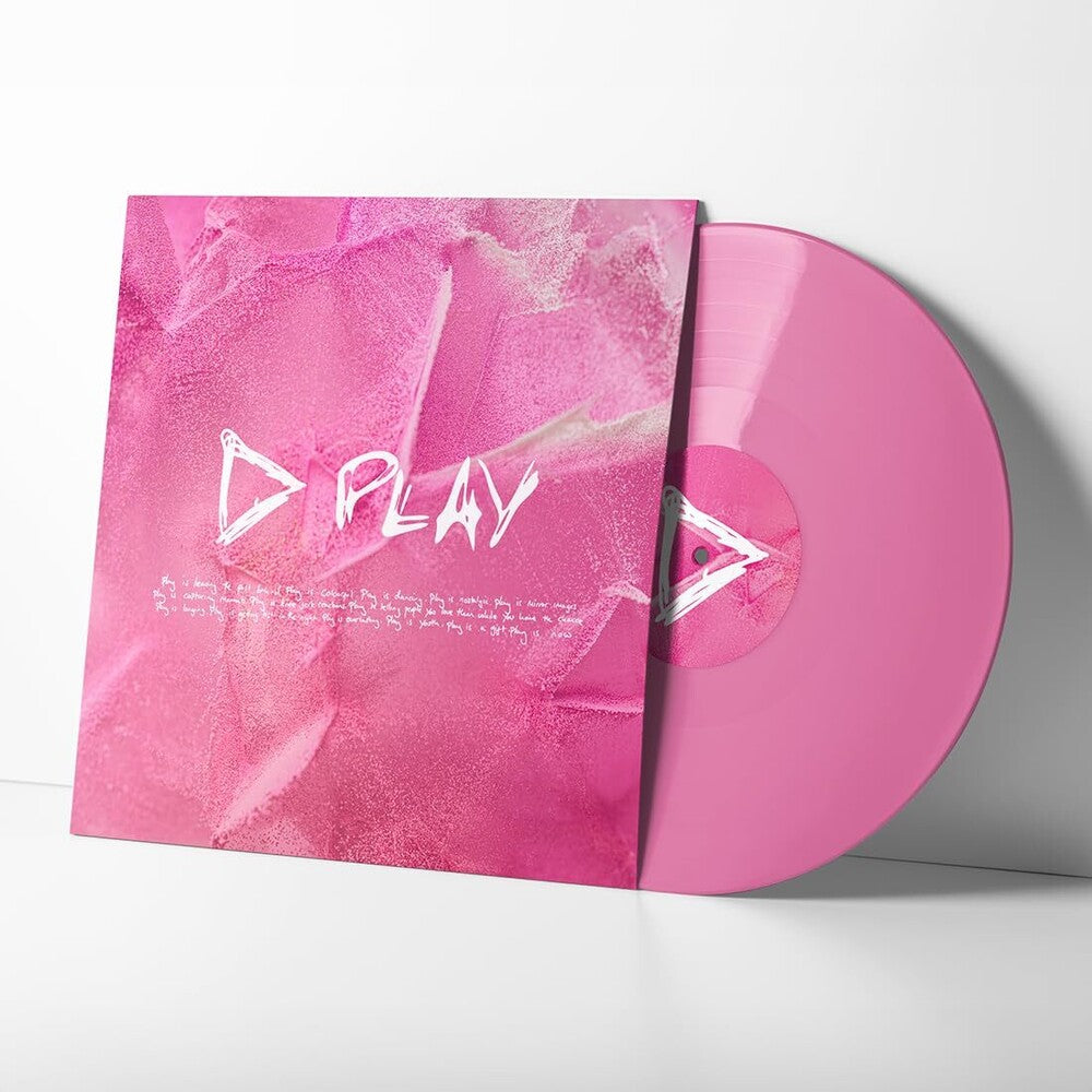 the album cover for Ed Sheeran - Play [Pink opaque LP]