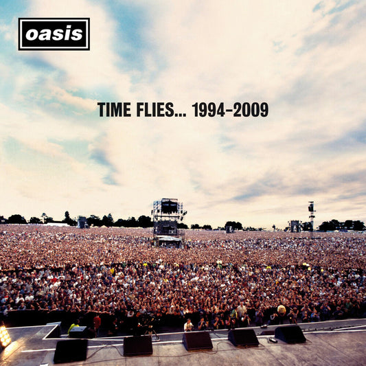the album cover for Oasis - Time Flies 1994-2009