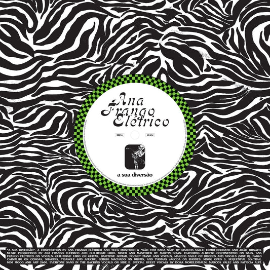 the album cover for Ana Frango Elétrico - Sua Diversao / Nao Tem Nada Nao
