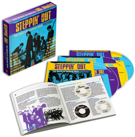 the album cover for Steppin Out: Roots Of Garage Rock 1963-1965 / Var - Steppin Out: Roots Of Garage Rock 1963-1965 / Var