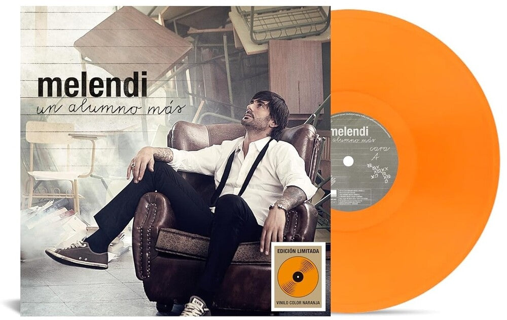 the album cover for Melendi - Un Alumno Mas - Orange Vinyl
