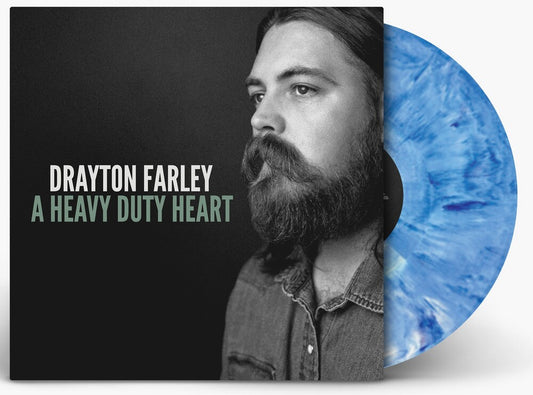 the album cover for Drayton Farley - A Heavy Duty Heart [Indie Exclusive Cookie Monster Blue]