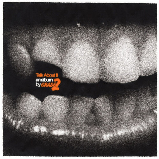the album cover for Grade 2 - Talk About It [Indie Exclusive Translucent Orange]