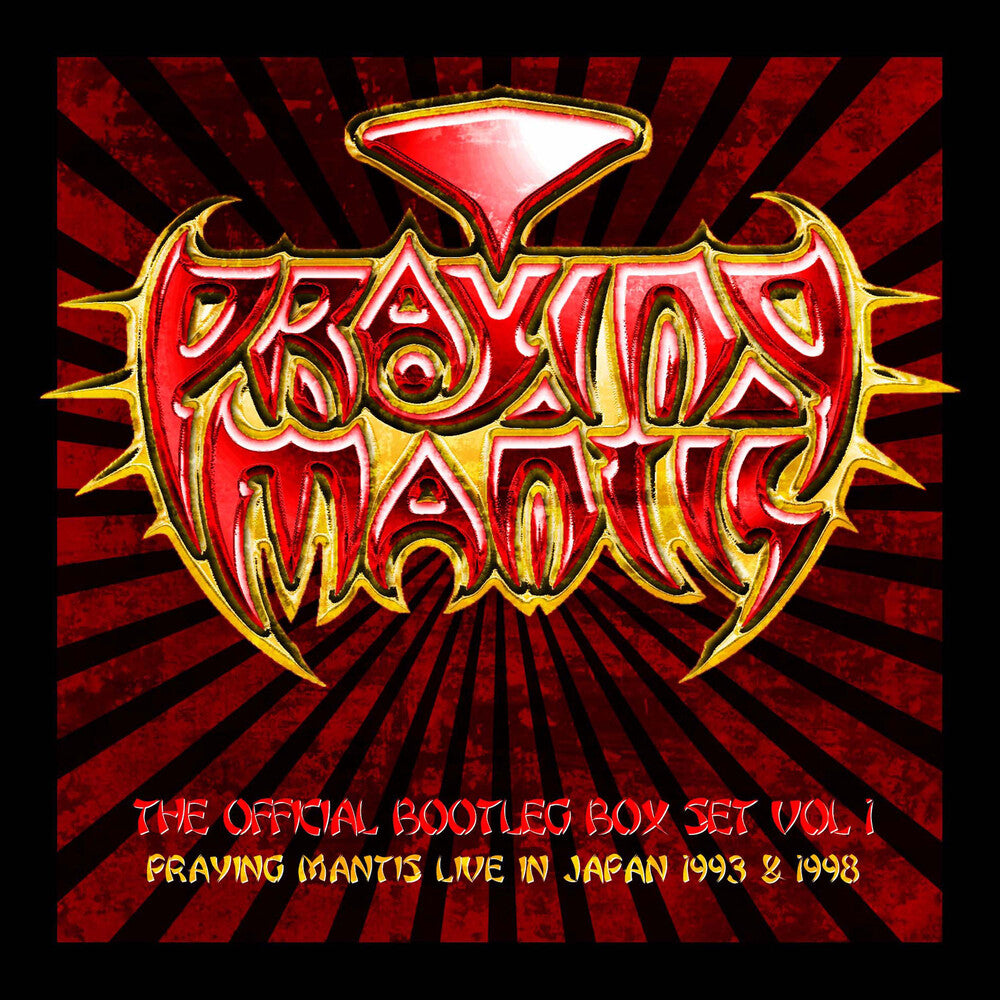 the album cover for Praying Mantis - Official Bootleg Box Set Vol 1: Live In Japan (Uk)