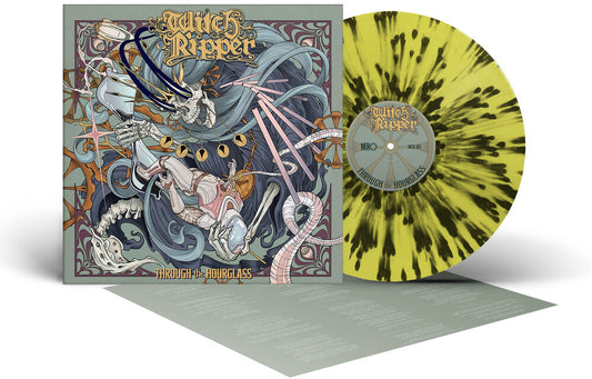 the album cover for Witch Ripper - Through The Hourglass [Yellow/Black]