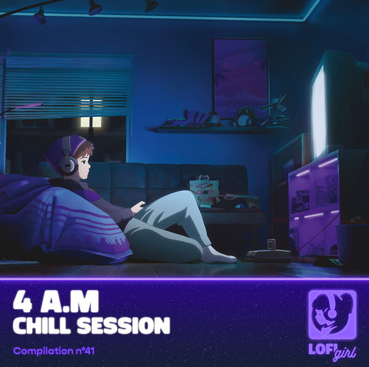 the album cover for 4 A.M Chill Session / Various (Colv) (Spla) - 4 A.M Chill Session / Various [Colored Vinyl] (Spla)
