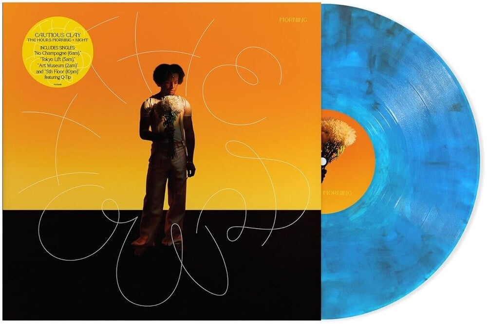 the album cover for Cautious Clay - The Hours: Morning + Night [Eco-Blue]