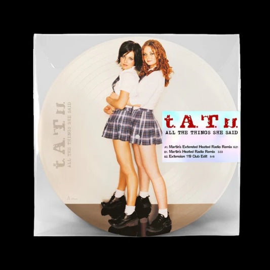 the album cover for T.A.T.U - All The Things She Said [Limited Edition] (Pict) (Uk)