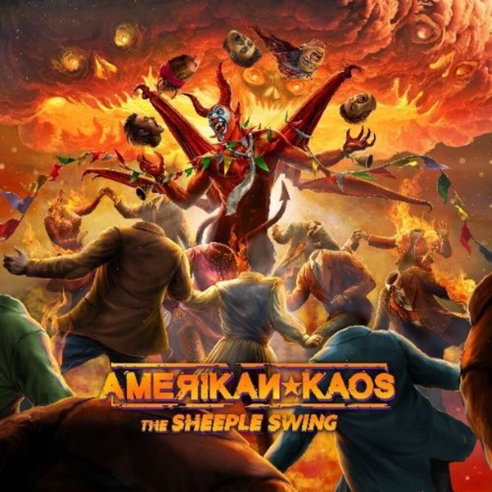the album cover for Amerikan Kaos - Sheeple Swing