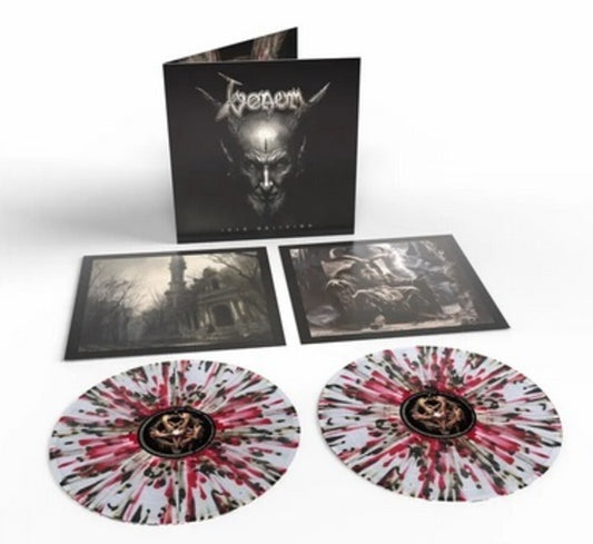 the album cover for Venom - Into Oblivion [Clear/Black/Red Splatter]