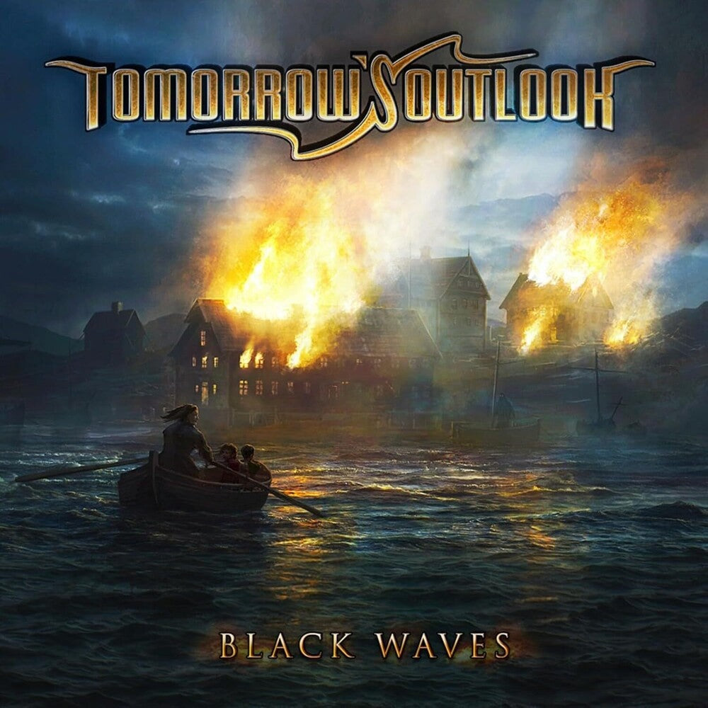 the album cover for Tomorrow's Outlook - Black Waves (Uk)
