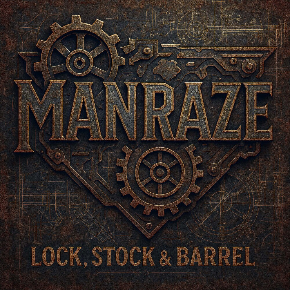 the album cover for Manraze - Lock Stock & Barrel: Complete Recordings 2008-2011