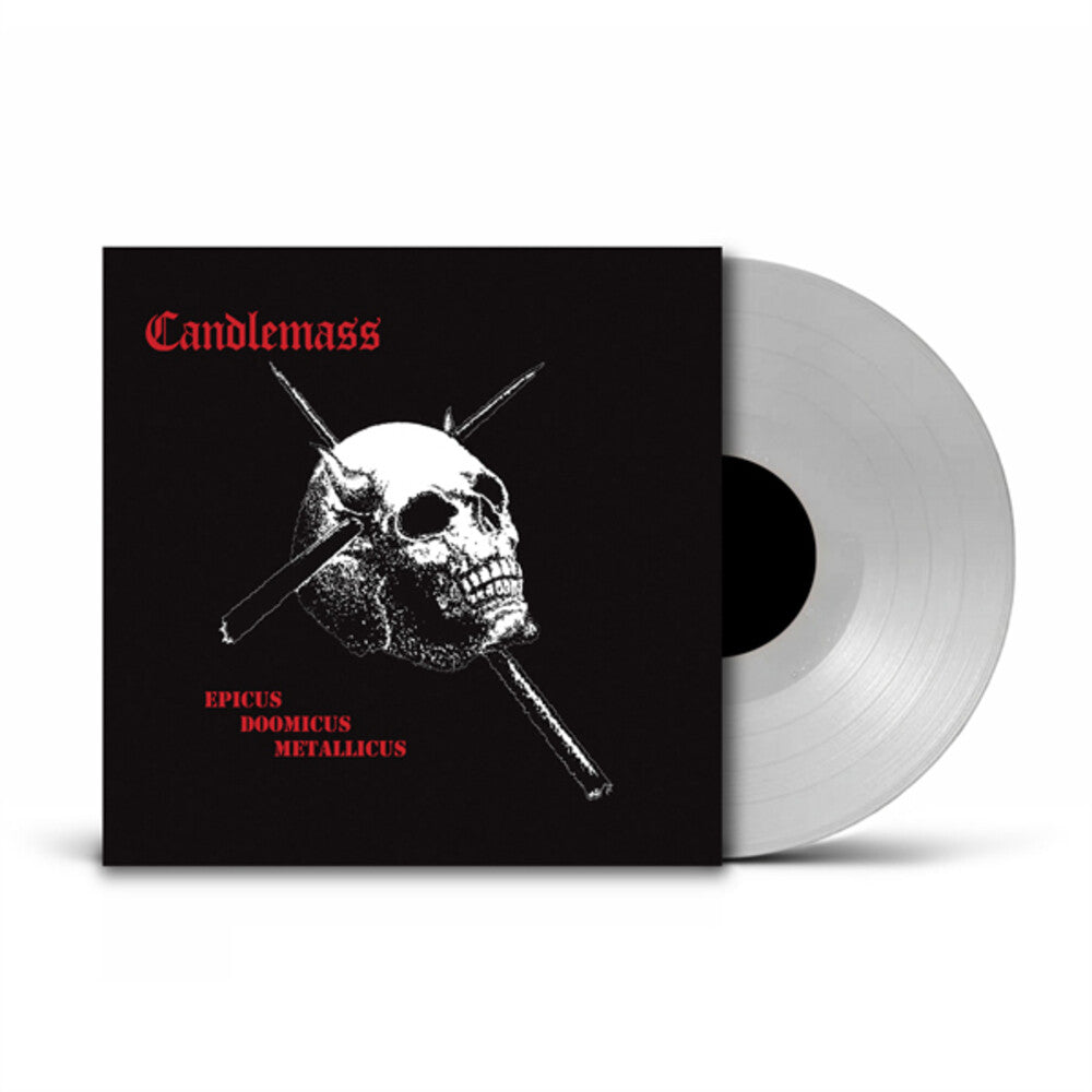 the album cover for Candlemass - Epicus Doomicus Metallicus - UK Exclusive Clear Vinyl