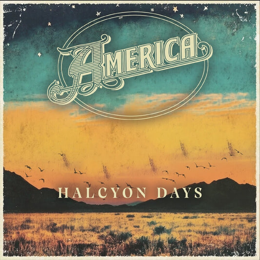 the album cover for America - Halcyon Days