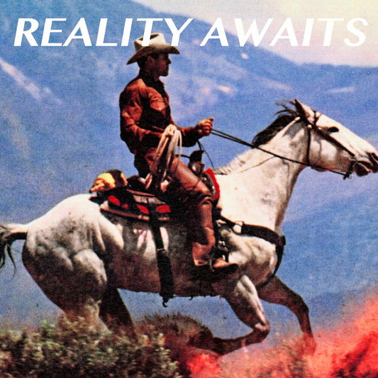 the album cover for The Strokes - Reality Awaits [Indie Exclusive Black Ice Glitter]