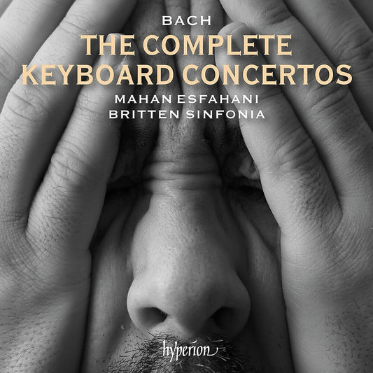 the album cover for Bach / Mahan Esfahani  / Britten Sinfonia - Bach: The Complete Keyboard Concertos (Uk)