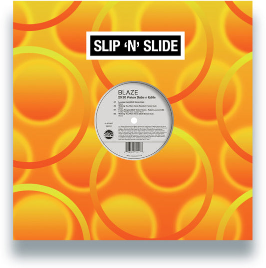 the album cover for Blaze - 20:20 Vision Dubs N Edits