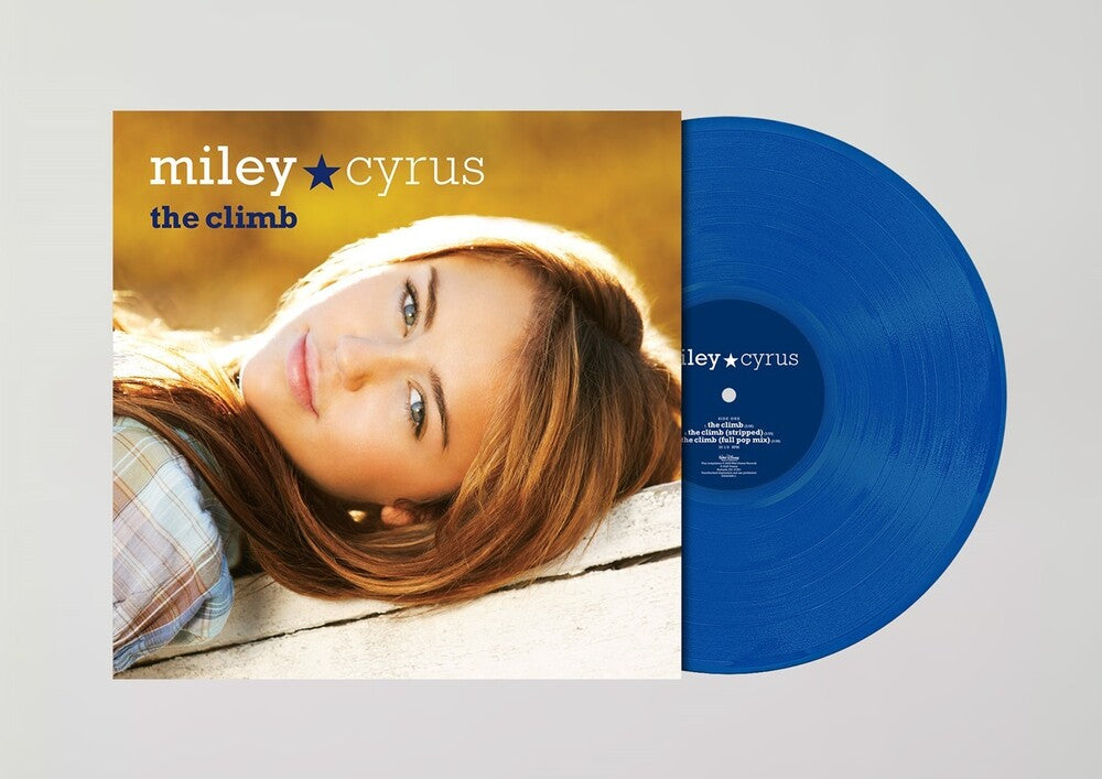 the album cover for Miley Cyrus - Climb [Blue]