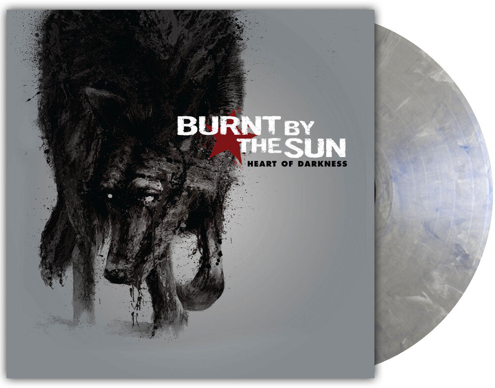 the album cover for Burnt By The Sun - Heart of Darkness - Reissue [Mercury Metallic Silver Marble]