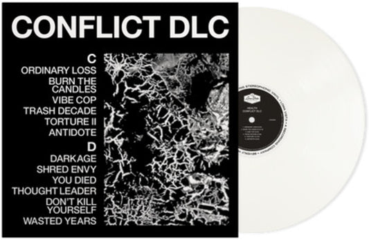 the album cover for Health - CONFLICT DLC [Indie Exclusive #2 White Vinyl with signed insert]