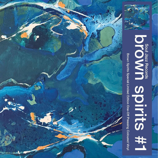 the album cover for Brown Spirits - Brown Spirits 1 [Indie Exclusive] Blue Vinyl (Blue) [Colored Vinyl]
