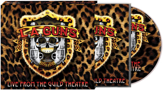 the album cover for L.A. Guns - Live From The Guild Theatre