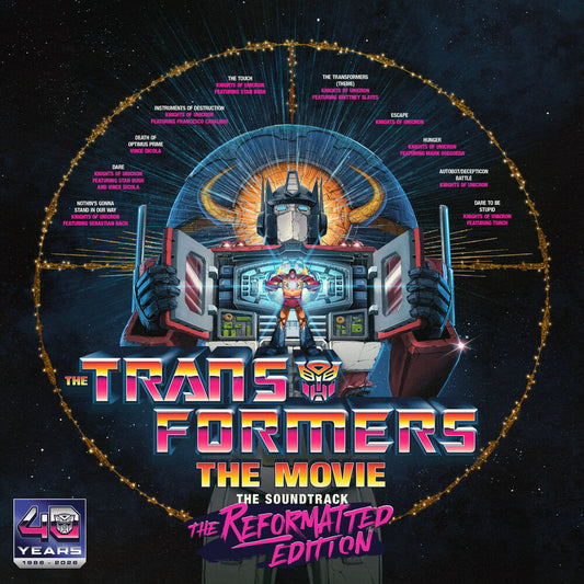 the album cover for Transformers - The Movie, The Soundtrack, The Reformatted Edition