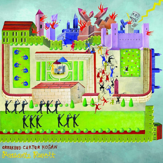 the album cover for Creekbed Carter Hogan - Peasants Revolt - Lime Green Vinyl [Colored Vinyl] (Grn)