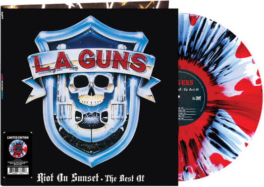 the album cover for L.A. Guns - Riot On Sunset: The Best of 