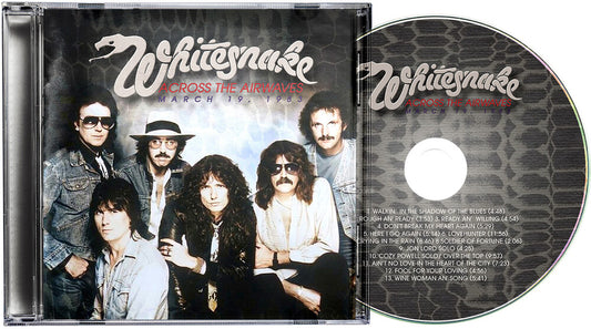 the album cover for Whitesnake - Across The Airwaves
