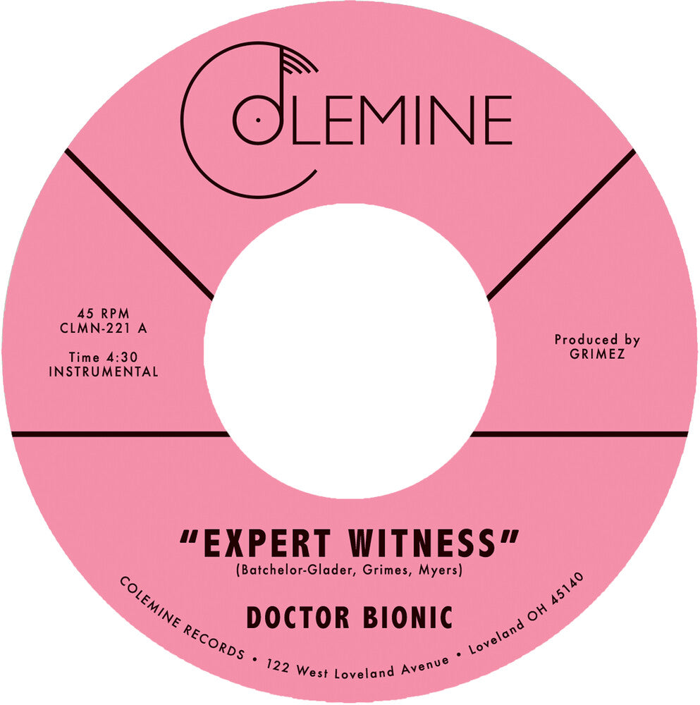the album cover for Doctor Bionic - Expert Witness B/W Mistake