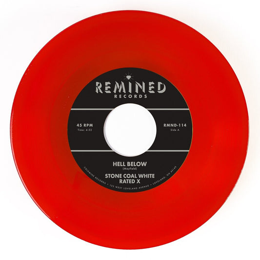 the album cover for Stone Coal White - Hell Below / Free - Clear Orange/Red [Clear Vinyl] (Org)