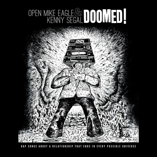 the album cover for Open Mike Eagle / Segal, Kenny - Doomed!