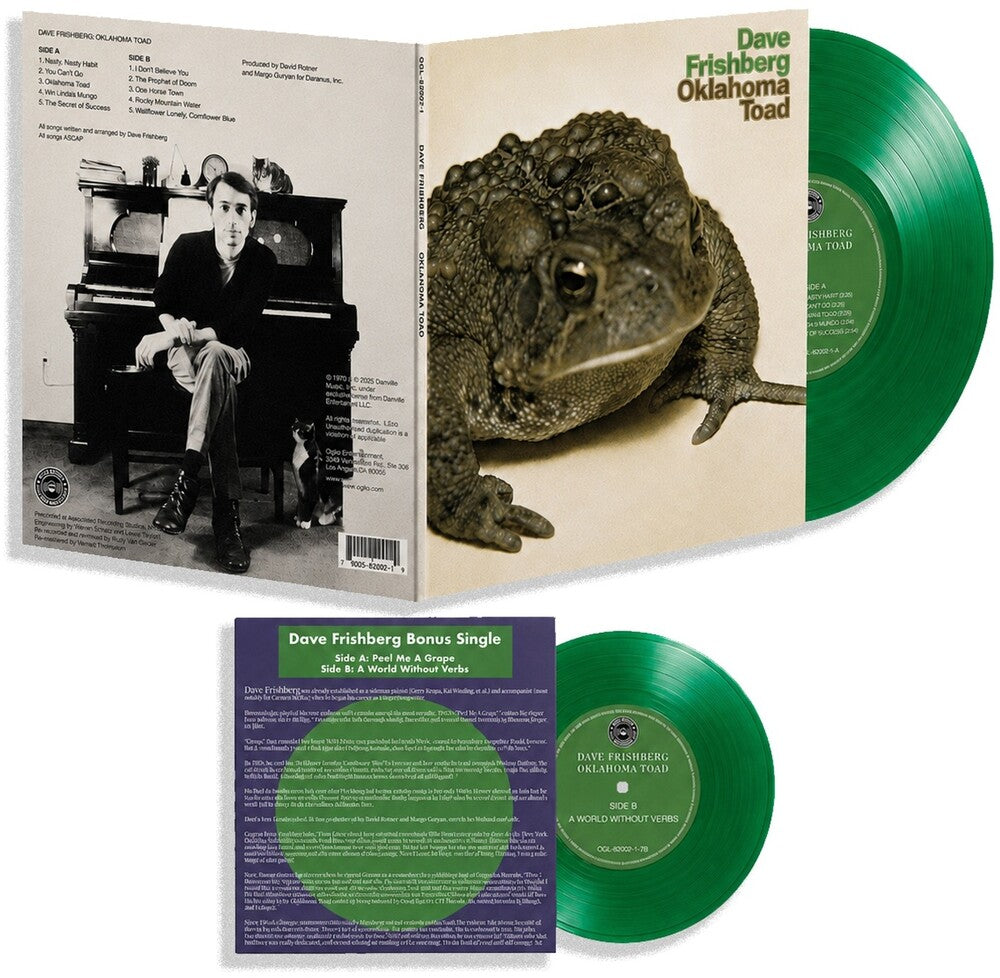 the album cover for Dave Frishberg - Oklahoma Toad [Colored Vinyl] (Grn) (Wsv) [Reissue]