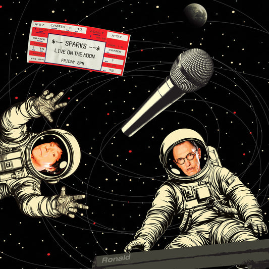 the album cover for Sparks - Sparks Live On The Moon