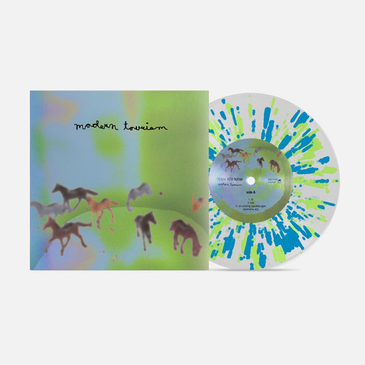 the album cover for feeble little horse - Modern Tourism (Blue) [Colored Vinyl] [Clear Vinyl] (Grn) [Reissue]