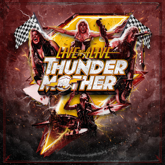 the album cover for Thundermother - Live'n'alive