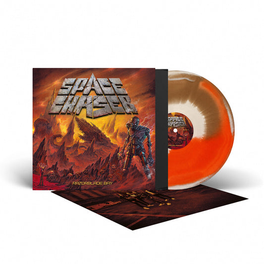 the album cover for Space Chaser - Razorblade Bay [Colored Vinyl] [Limited Edition] (Ofgv)
