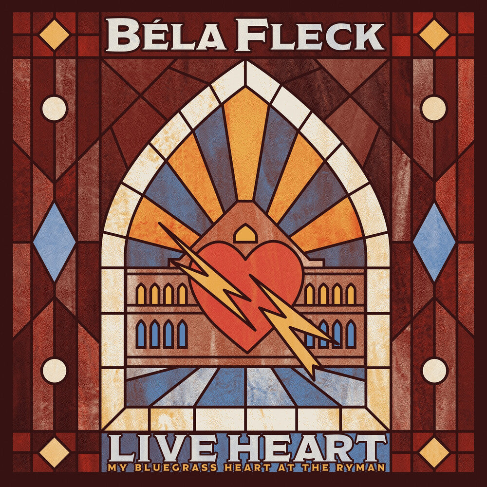 the album cover for Bela Fleck - Live Heart: My Bluegrass Heart at the Ryman