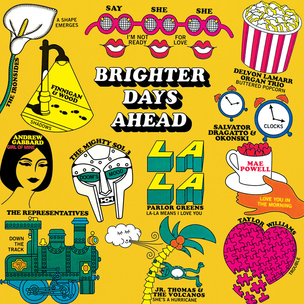 the album cover for Brighter Days Ahead Vol. 2 / Various (Iex) (Blue) - Brighter Days Ahead Vol. 2 / Various [Indie Exclusive] (Blue)