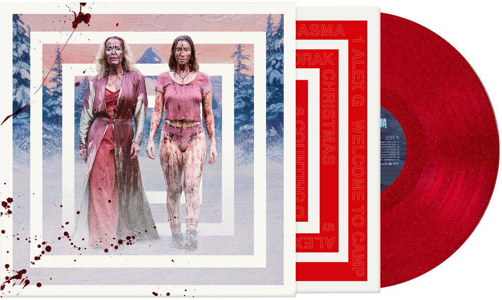 the album cover for Various Artists - Teenage Sex and Death at Camp Miasma (Soundtrack Score Selections) [Indie Exclusive Translucent Red with Glitter]