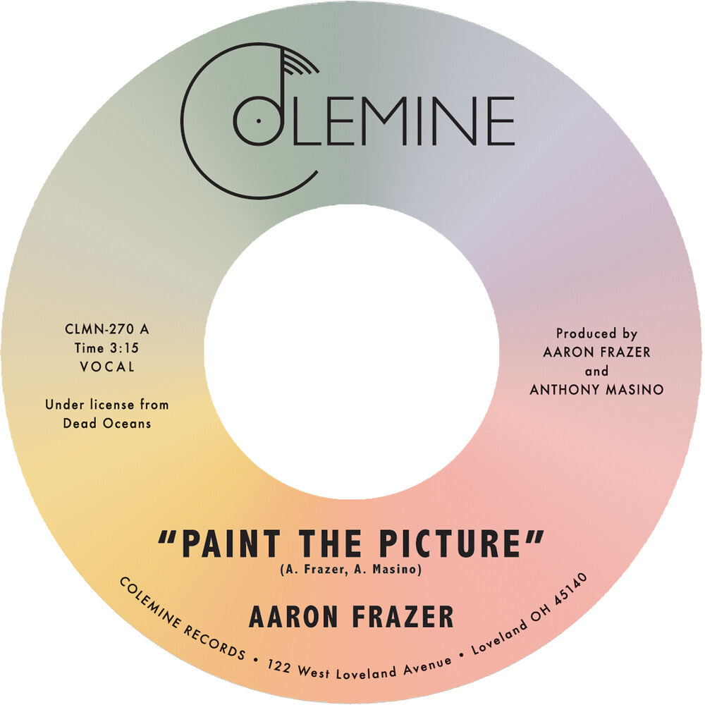 the album cover for Aaron Frazer - Paint The Picture / Back Into The World