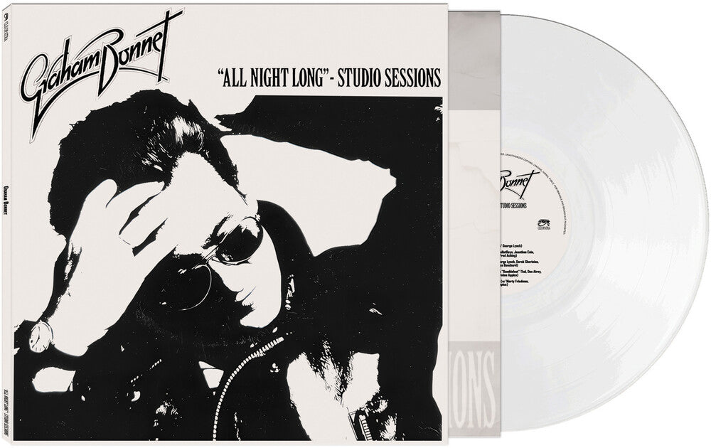 the album cover for Graham Bonnet - All Night Long - Studio Sessions [White]