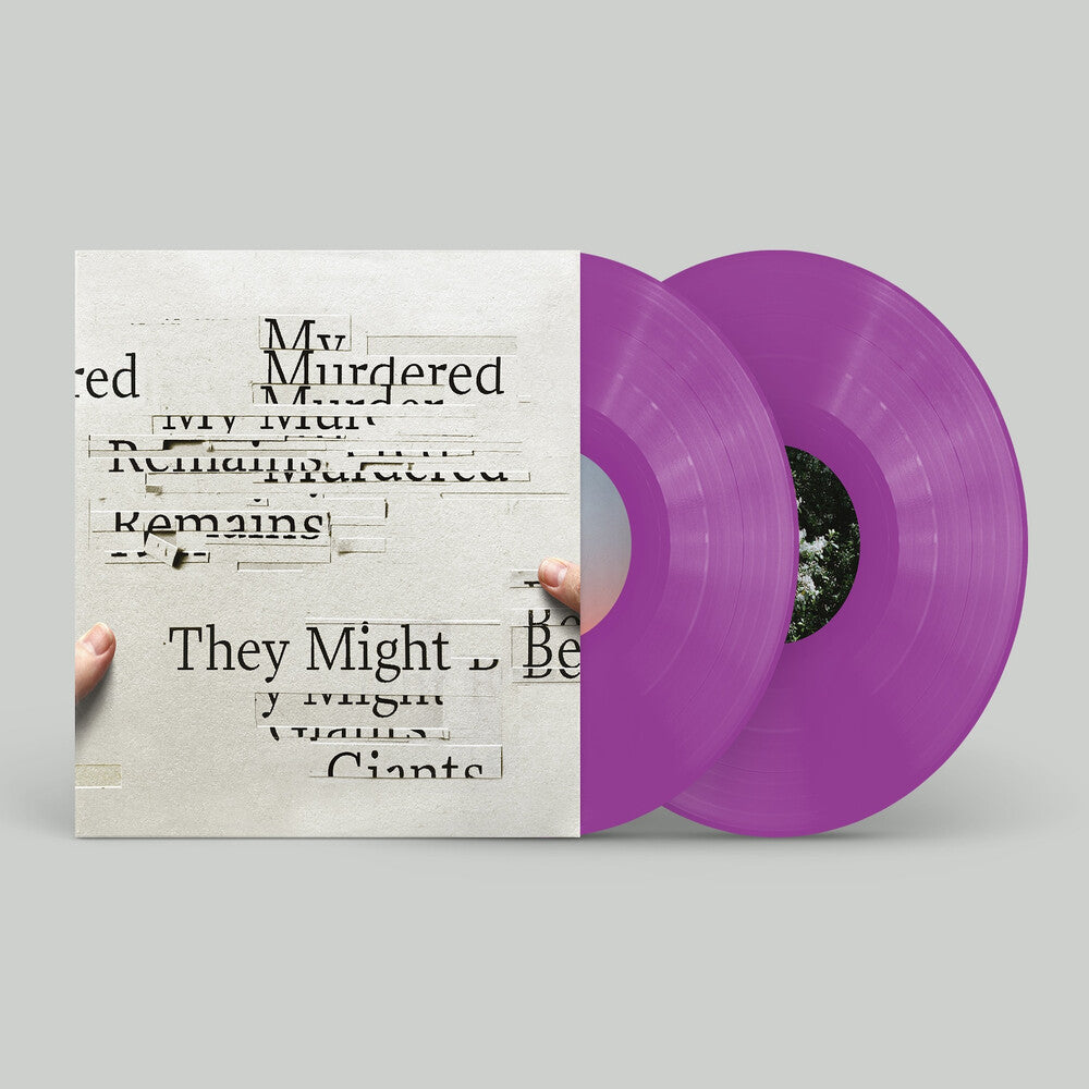the album cover for They Might Be Giants - My Murdered Remains [Clear Vinyl] [Deluxe] [180 Gram] (Purp)