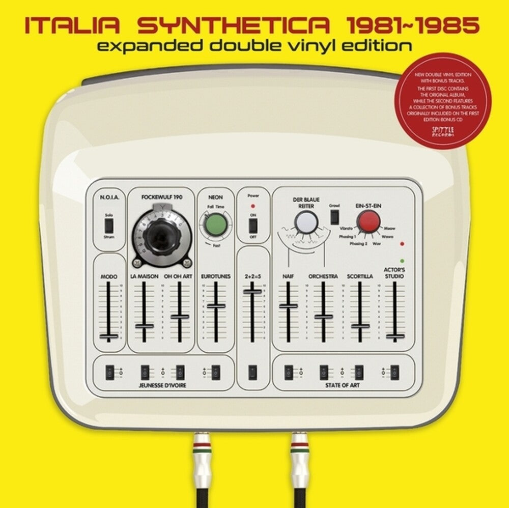 the album cover for Italia Synthetica 1981-1985 / Var - Italia Synthetica 1981-1985 / Var (Exp)