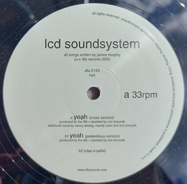 LCD SOUNDSYSTEM-YEAH