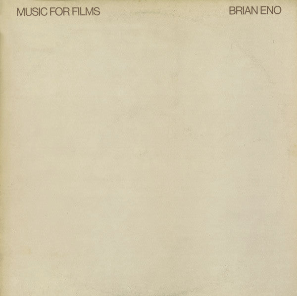 BRIAN ENO-MUSIC FOR FILMS